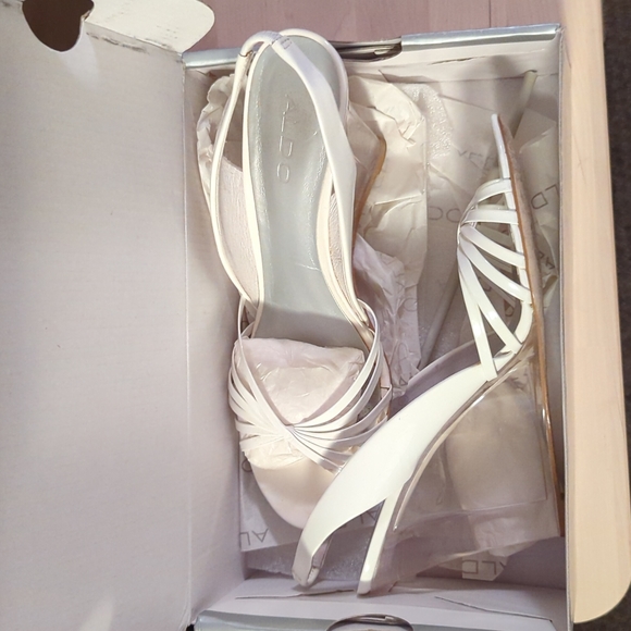 Aldo Size 40 (US 9) White/clear - Picture 1 of 3